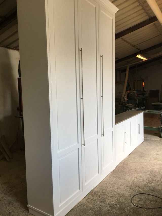 Armadio 3 ante bianco - MDF laccato