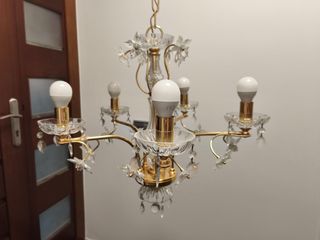 Lampara comedor LED dorada