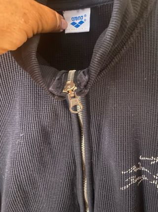 Felpa Arena nera cotone elasticizzato