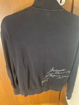 Felpa Arena nera cotone elasticizzato