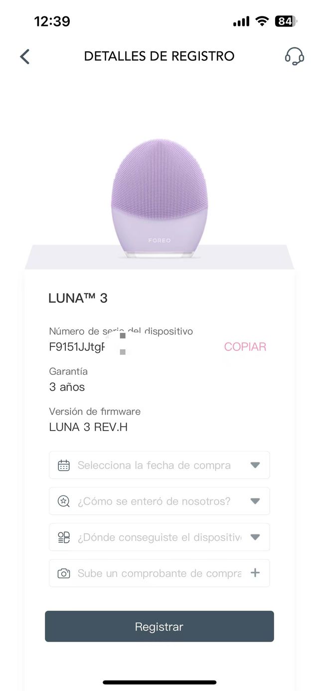 FOREO Luna 3 Sensitive Skin, spazzola detergente 
