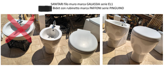 Bidet e wc completi di rubinetteria