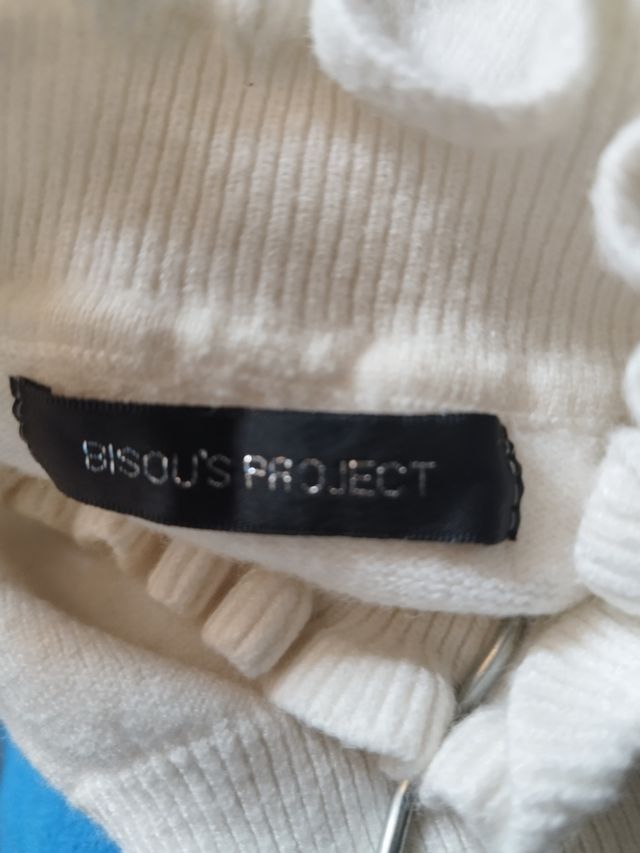 Suéter blanco roto mujer - Talla 38