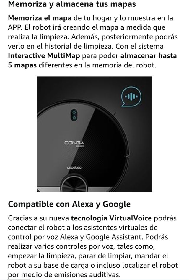 Cecotec Conga 3890 Titanium Robot Aspirador