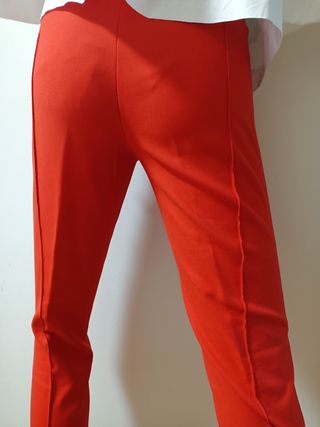 Pantalones Rojos Pitillo Talla XS