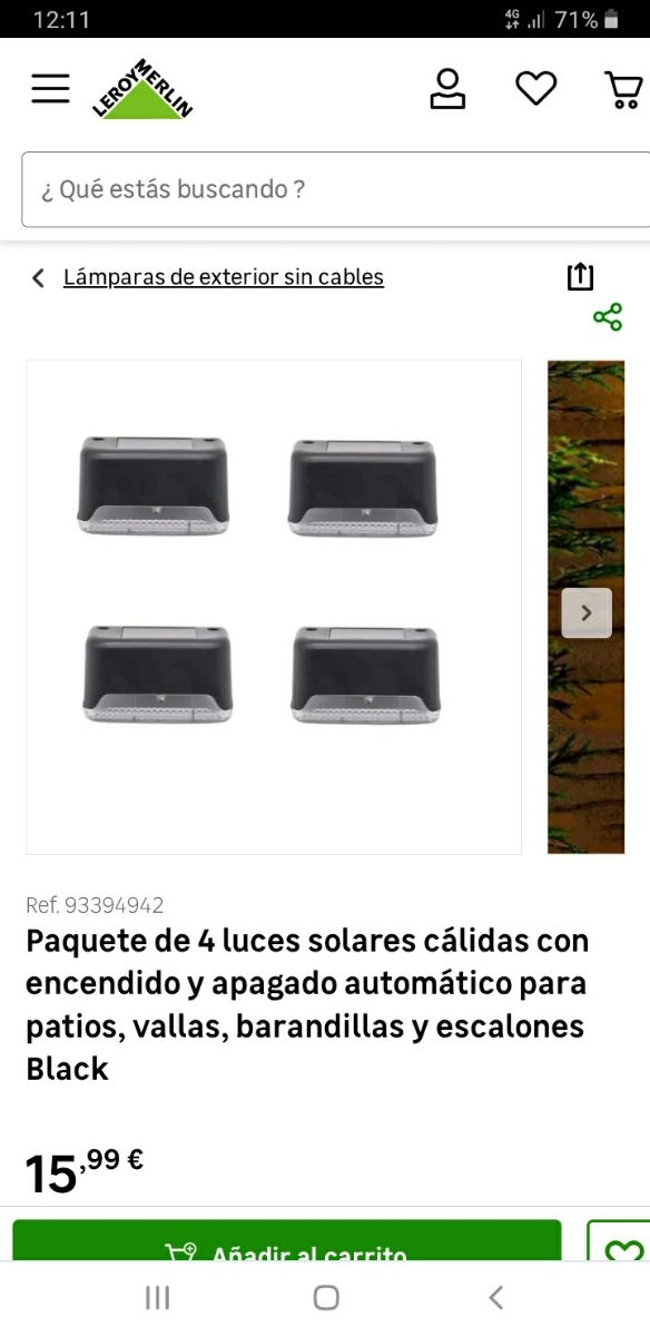4 Luces Solares Leroy Merlin