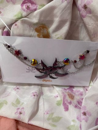 Collar tribal morado | Plata