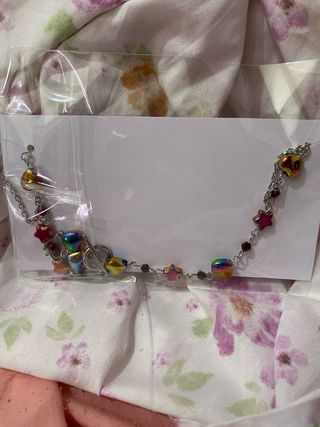 Collar tribal morado | Plata