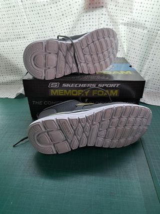 Zapatillas Skechers Sport Memory Foam -Gris 42.5
