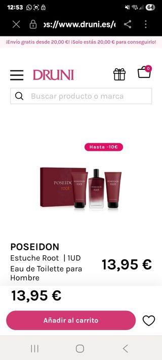 Set Poseidon root hombre