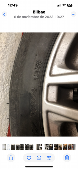 4 Llantas Mercedes con neumáticos