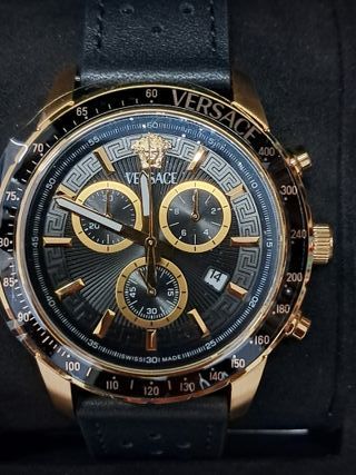 Reloj Versace Cronógrafo 44mm - Dorado y negro