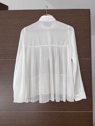 Blusa Zara blanca encaje