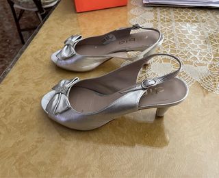 Zapatos Dibia Plata Fiesta Mujer