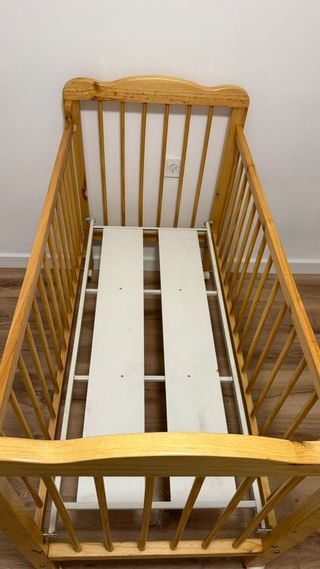 Cuna bebé madera