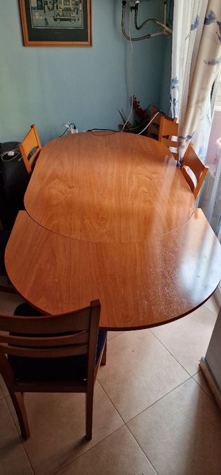 Mesa comedor 6 sillas - madera