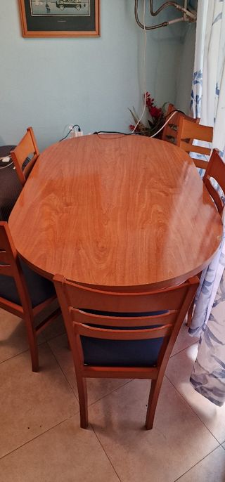 Mesa comedor 6 sillas - madera