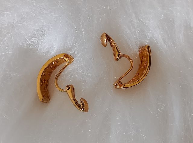 Pendientes aro dorados con cristales