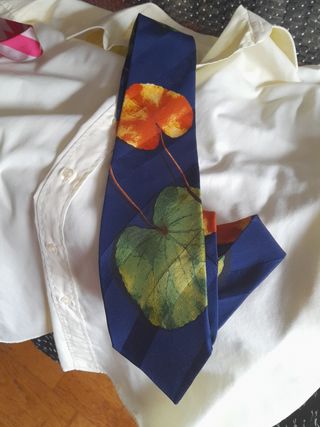 Corbata Hugo Boss - Azul & Naranja
