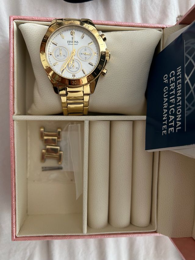 Festina - Reloj mujer dorado