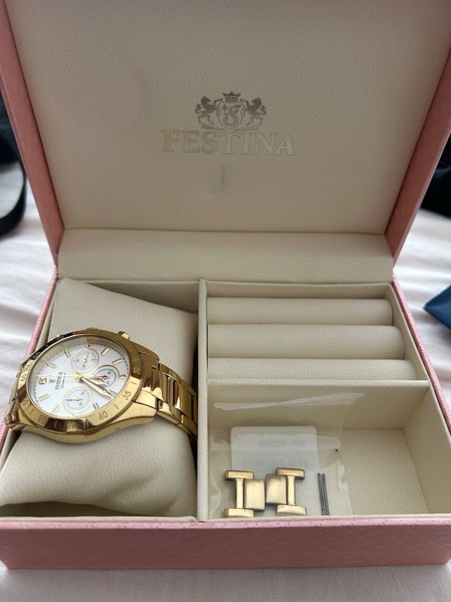 Festina - Reloj mujer dorado