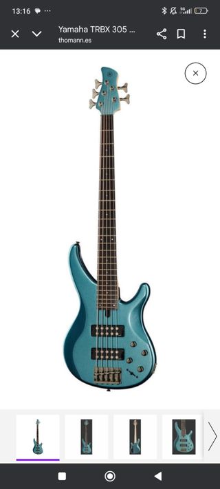 Bajo Yamaha TRBX305, funda y ampli.