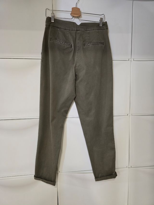 Pantalón chino mujer caki - Talla L