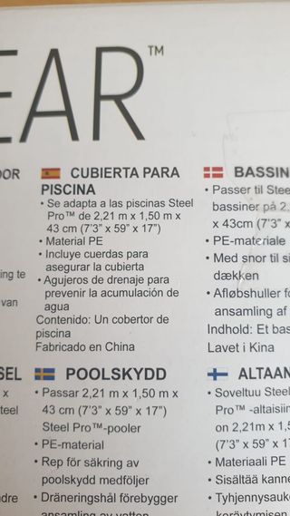 Funda piscina Bestway Steel Pro