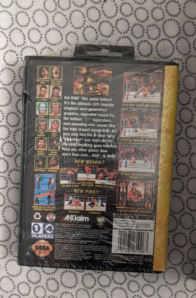 WWF RAW - Sega Genesis 32X - Precintado