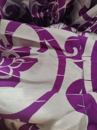 Tenda stampata - Beige e Viola