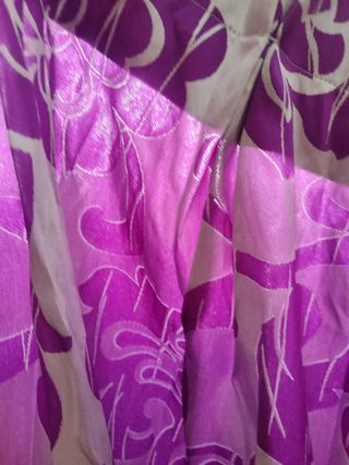 Tenda stampata - Beige e Viola