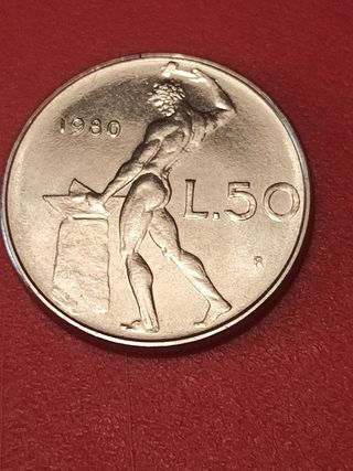 50 Lire Italia 1980 - moneta