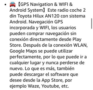Radio Android 10.1" Toyota Hilux