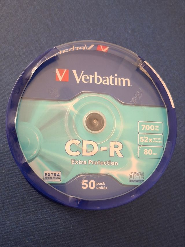 50 CDs Verbatim CD-R 700MB