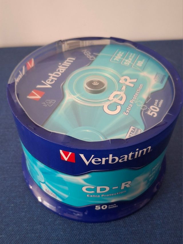 50 CDs Verbatim CD-R 700MB