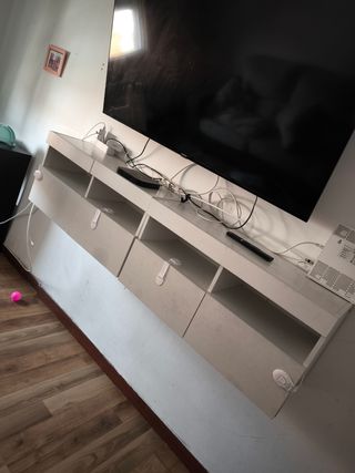 Mueble TV blanco - Estanteria