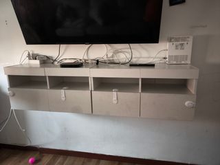 Mueble TV blanco - Estanteria