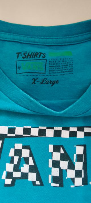 Camiseta Vans turquesa