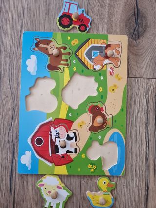Puzzles infantiles de madera.