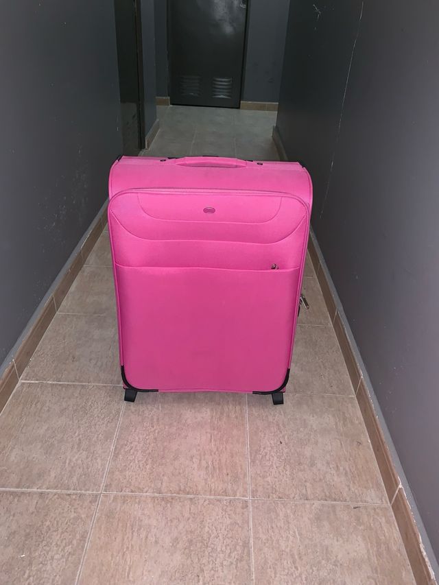 Maleta Carpisa rosa grande - 2 ruedas