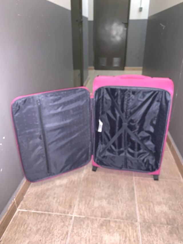 Maleta Carpisa rosa grande - 2 ruedas