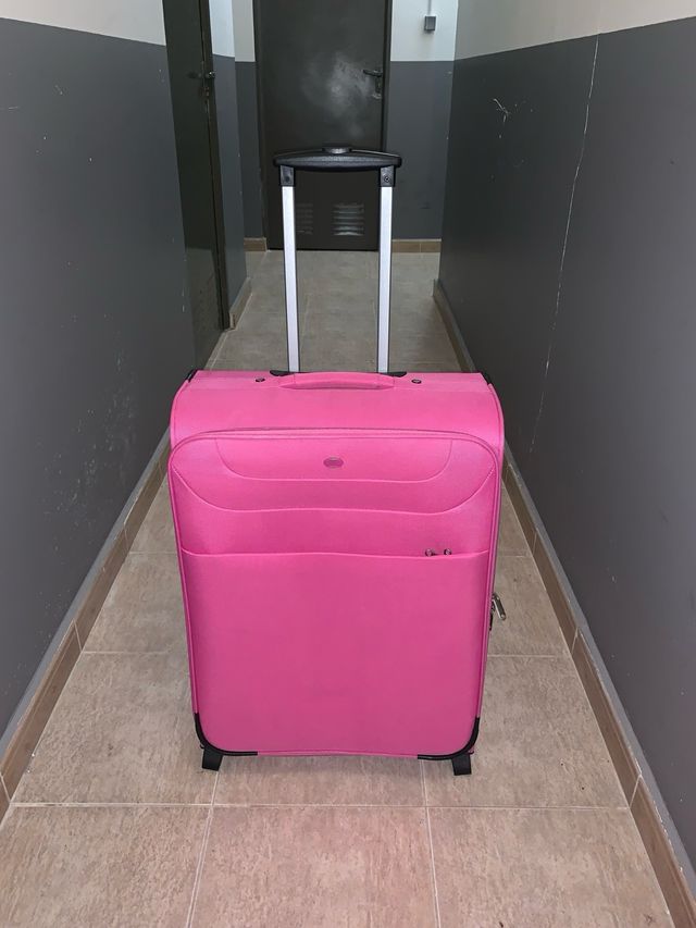 Maleta Carpisa rosa grande - 2 ruedas