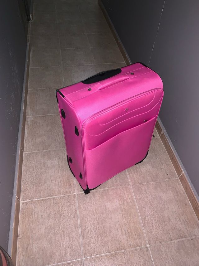 Maleta Carpisa rosa grande - 2 ruedas