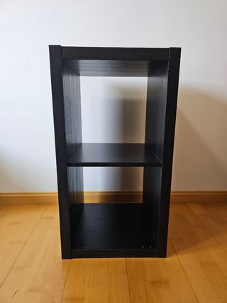 Estantería Kallax negra - 2 cuadrados