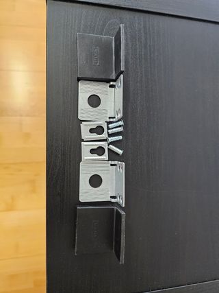 Estantería Kallax negra - 2 cuadrados