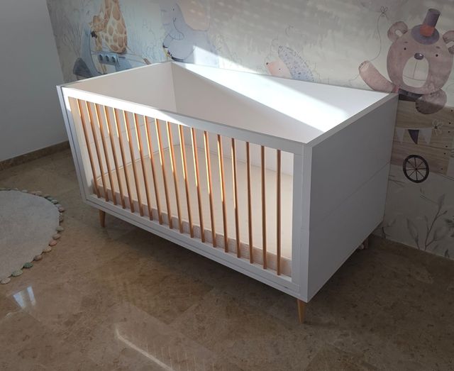 Cuna bebé convertible blanco