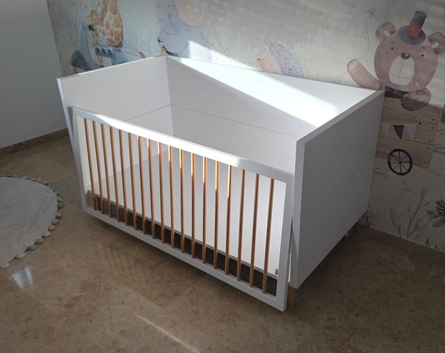 Cuna bebé convertible blanco