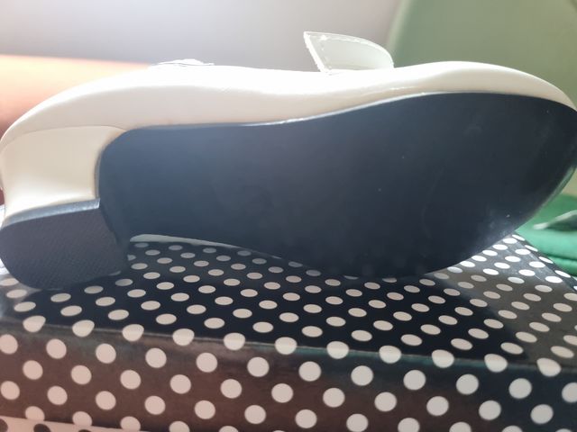 Zapatos tacón blanco niña talla 33
