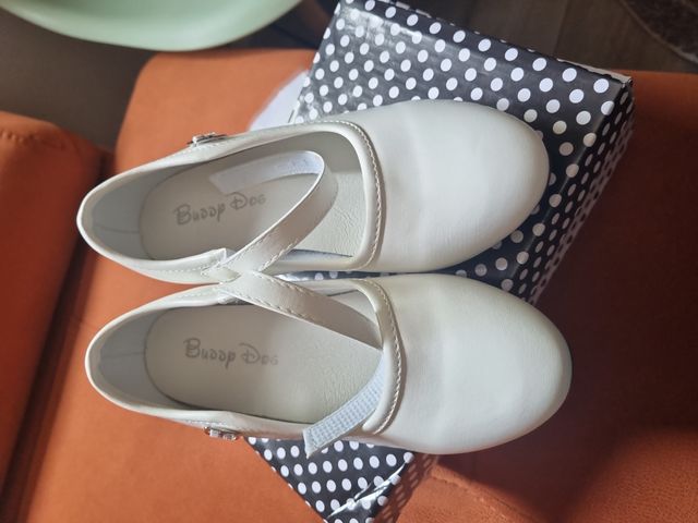 Zapatos tacón blanco niña talla 33