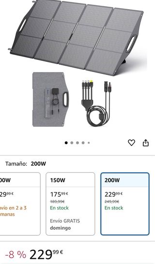 Panel Solar 200W BigBlue - NUEVO
